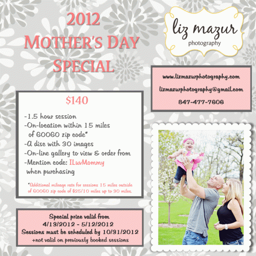Liz Mazur Photography Mother's Day 2012 Special